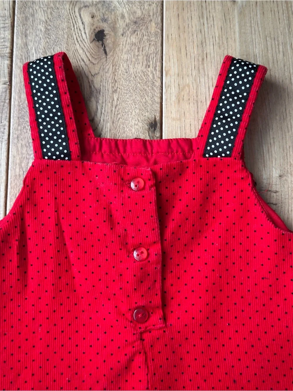Rare Editions Red Corduroy Scottie Dog Jumper Dress size 2T